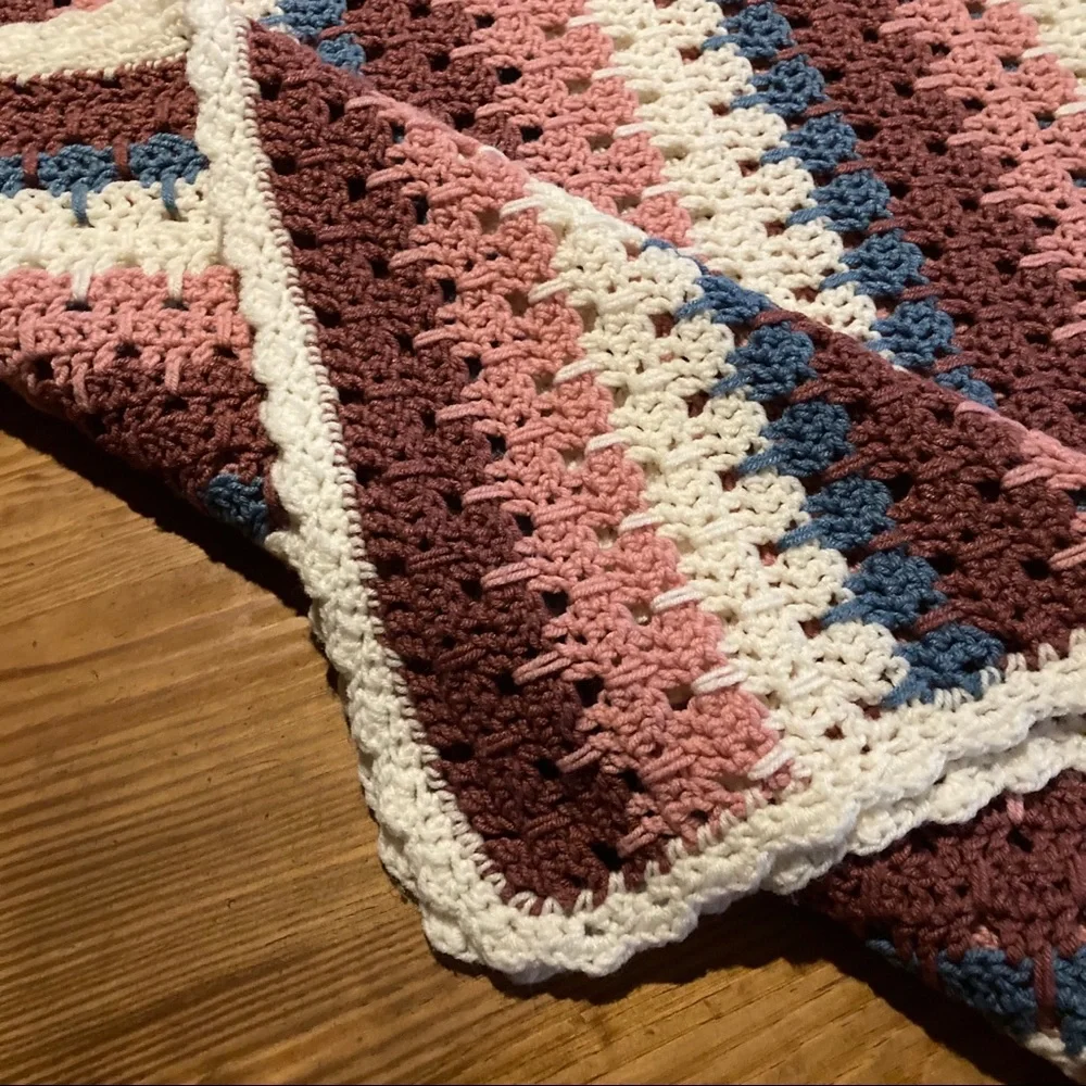 Large Handmade knit blanket